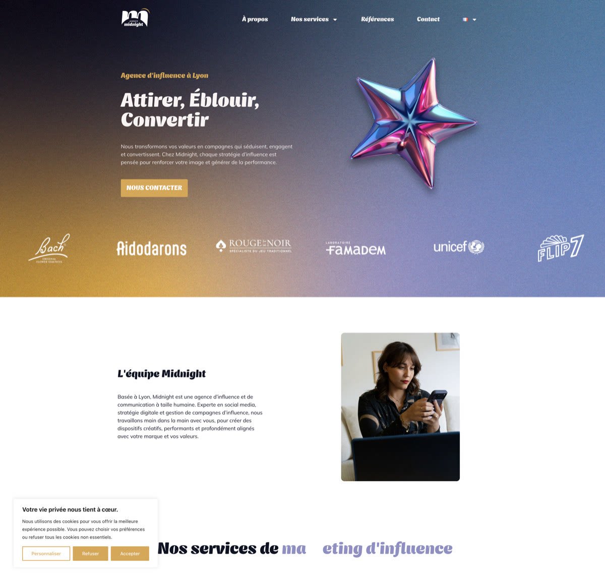 Site de Agence Midnight