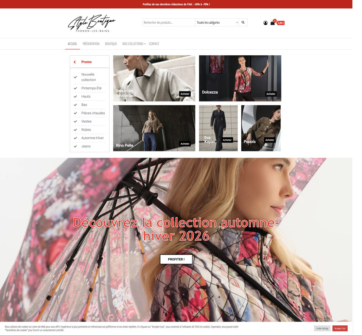 Site de Style Boutique