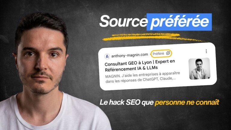source préférée google